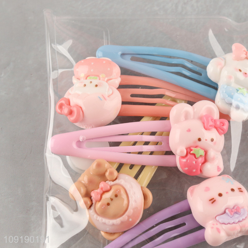Factory Supply Candy Colored Hair Clips Cute Hair Accessories