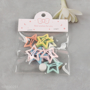 New Arrival Star Hair Clips Metal Snap Girls Hair Clips