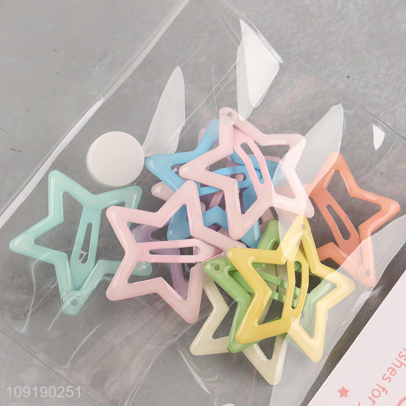 New Arrival Star Hair Clips Metal Snap Girls Hair Clips