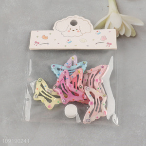 Good Quality Butterfly Hair Clips Candy Colored Snap Hair Clips