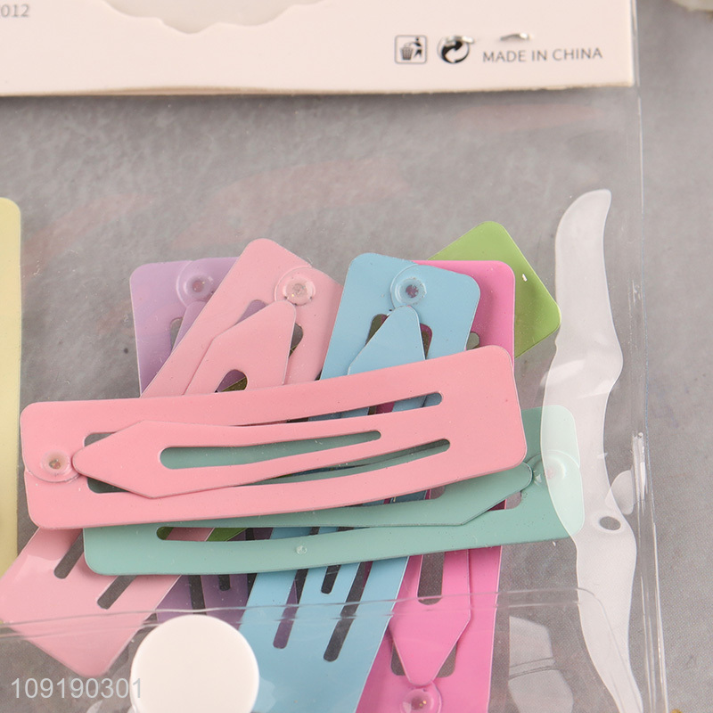 China Imports Colorful Metal Snap Hair Clips for Kids Girls