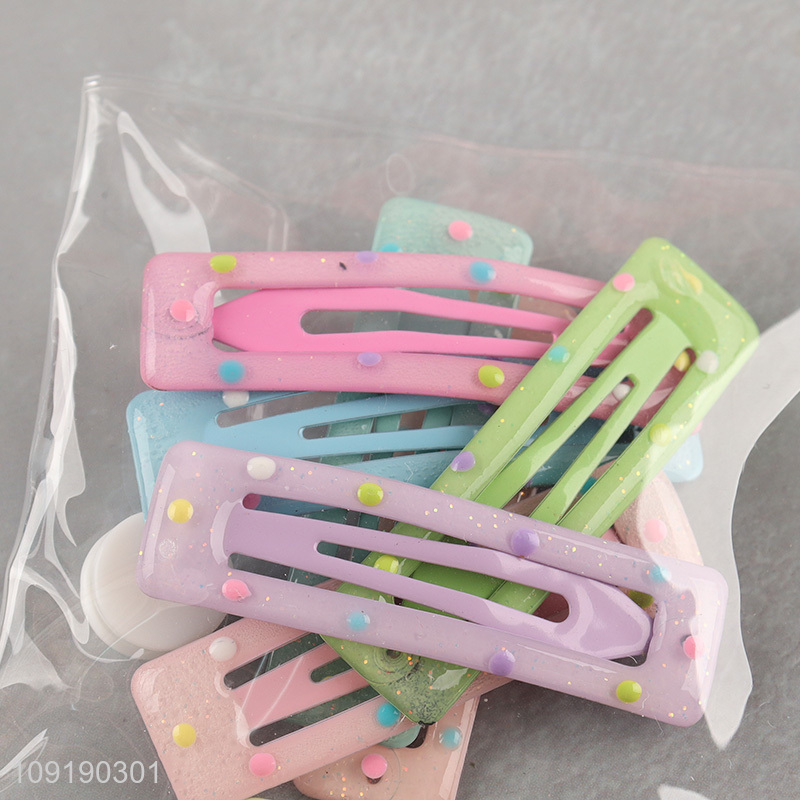 China Imports Colorful Metal Snap Hair Clips for Kids Girls