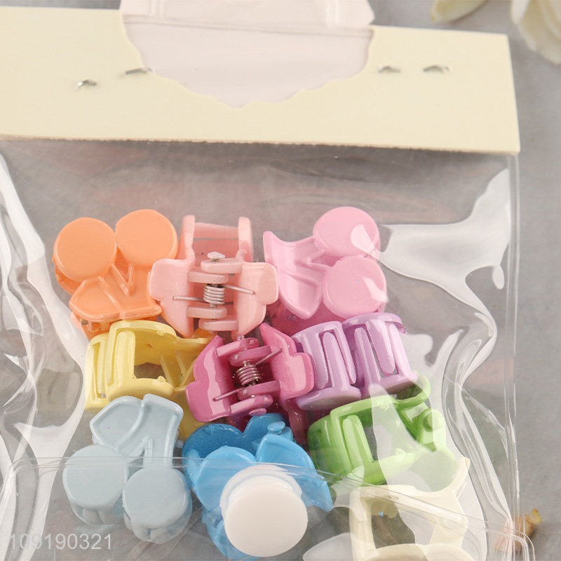 Hot Selling Colorful Small Hair Claw Clips Non-Slip Jaw Clips