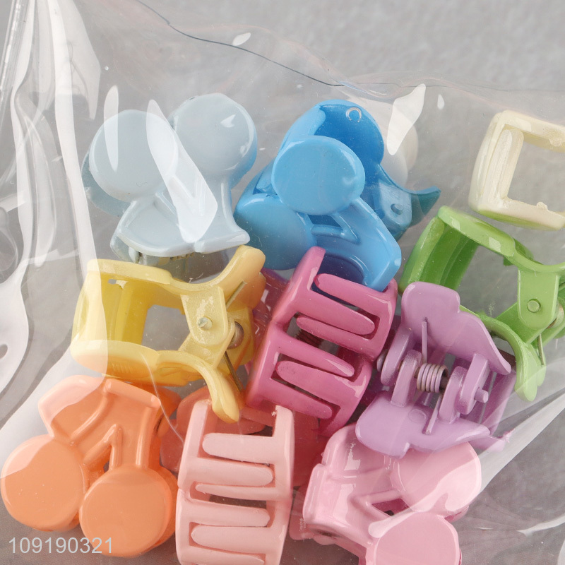 Hot Selling Colorful Small Hair Claw Clips Non-Slip Jaw Clips