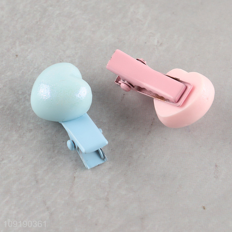 New Arrival Cute Hair Clips Resin Hair Clips for Little Girls