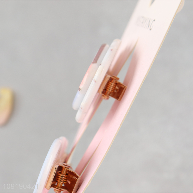 Factory Supply Cute Hair Clips Acrylic Hair Accessories for Girls