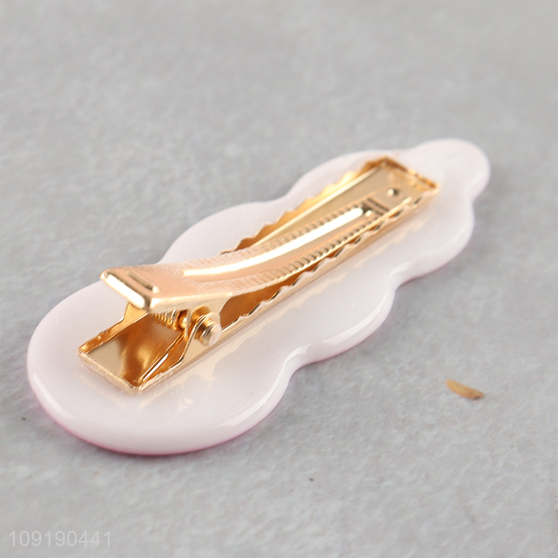 Good Quality Girls Hair Clips Cute Non-Slip Acrylic Hair Clips