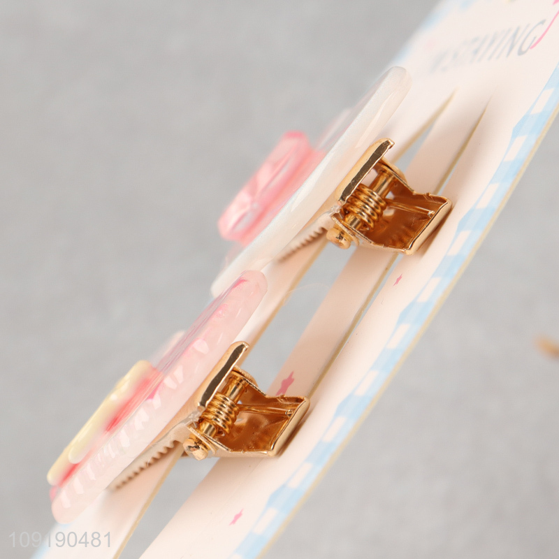 High Quality Girl Cute Hair Clips Cute Acrylic Hair Clips