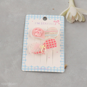 High Quality Girl Cute Hair Clips Cute Acrylic Hair Clips