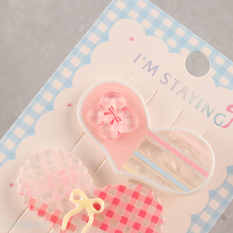 High Quality Girl Cute Hair Clips Cute Acrylic Hair Clips