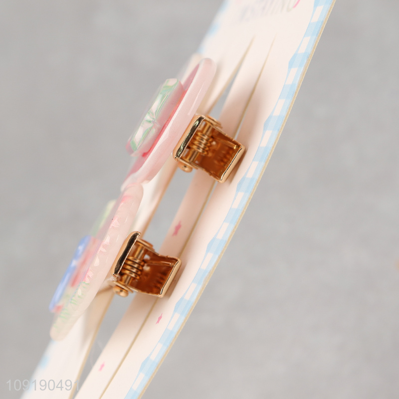 Factory Price Cute Hair Clips Acrylic Hair Accessories for Girls
