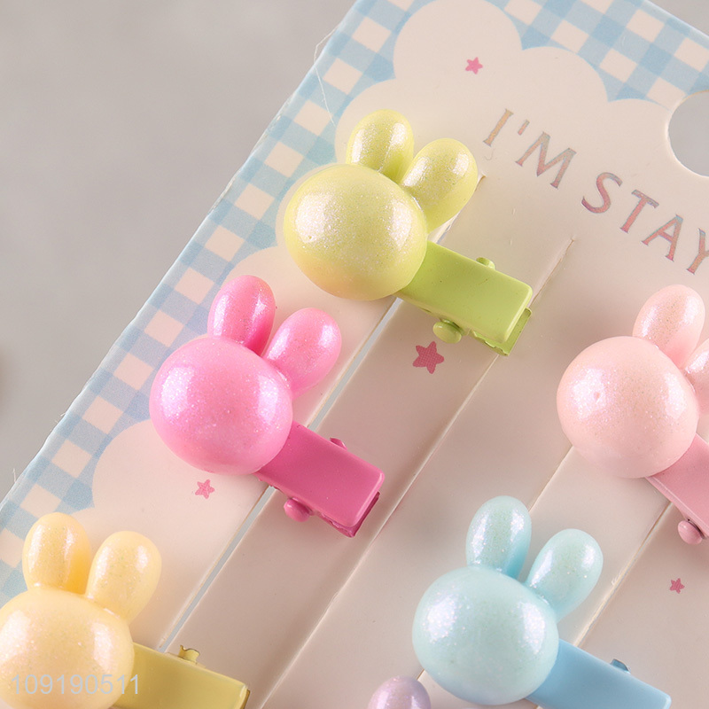 Factory Supply Girls Hair Clips Cute Non-Slip Resin Hair Clips