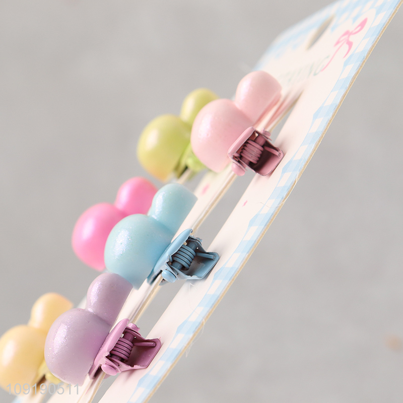 Factory Supply Girls Hair Clips Cute Non-Slip Resin Hair Clips
