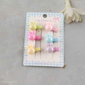 Factory Supply Girls Hair Clips Cute Non-Slip Resin Hair Clips