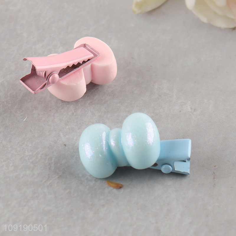 China Imports Cute Hair Clips Resin Hair Clips for Little Girls