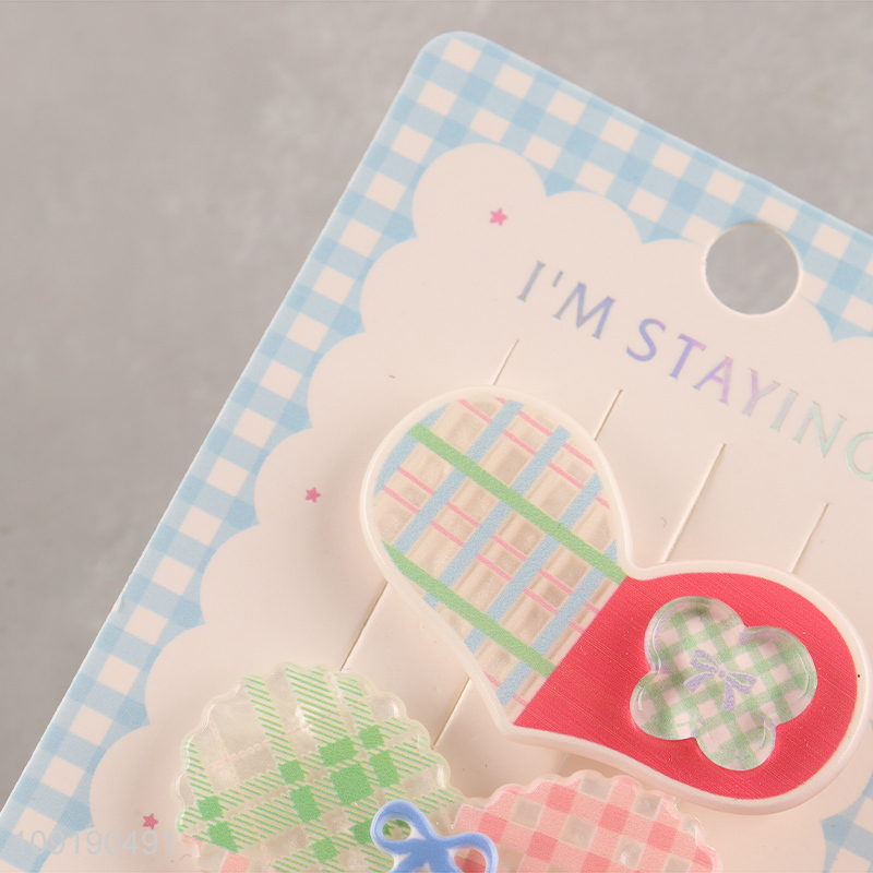 Factory Price Cute Hair Clips Acrylic Hair Accessories for Girls