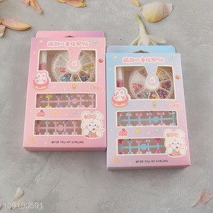 New Product Girls Fake Nails Press On False Nails for Kids