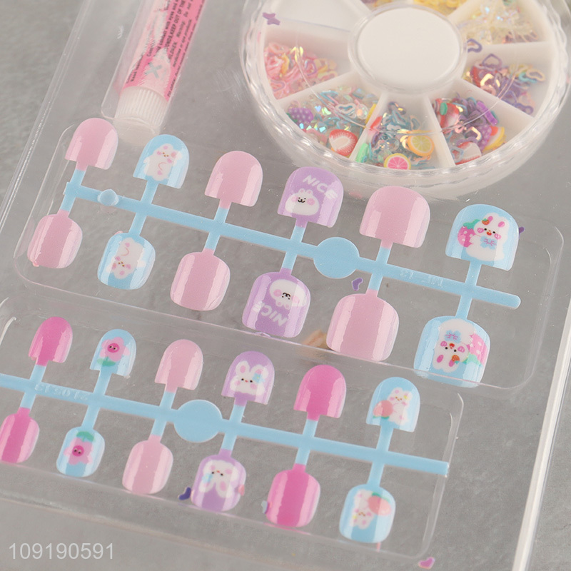New Product Girls Fake Nails Press On False Nails for Kids