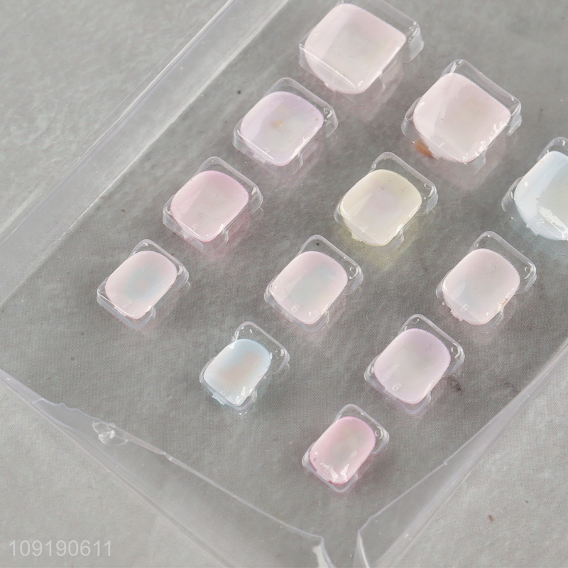 Factory Price Kids Press On Nails Full Cover Short False Nails