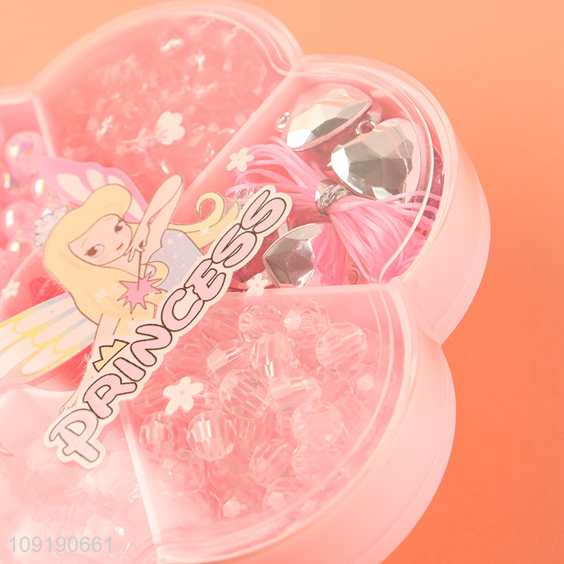 Hot Selling Loose Beads Jewelry Making Kit Handbag for Girls