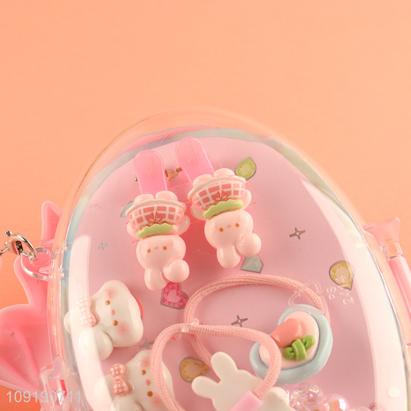 Hot Selling Girls Handbag Kids Gift Box Hair Accessories Bracelet Set