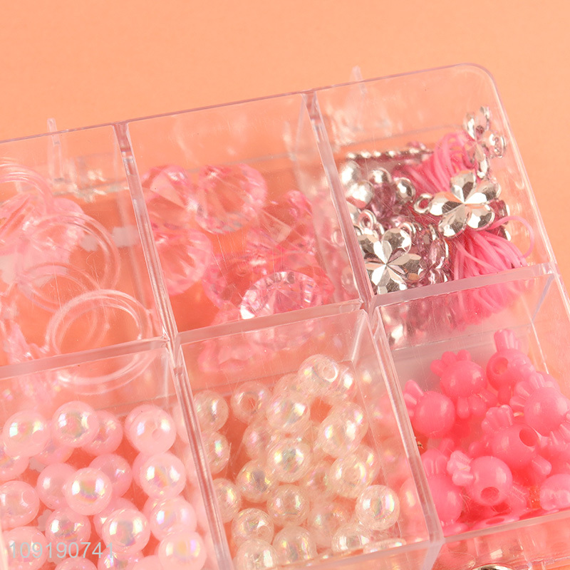 New Arriavl Kids Girls DIY Jewelry Making Kit With Loose Beads