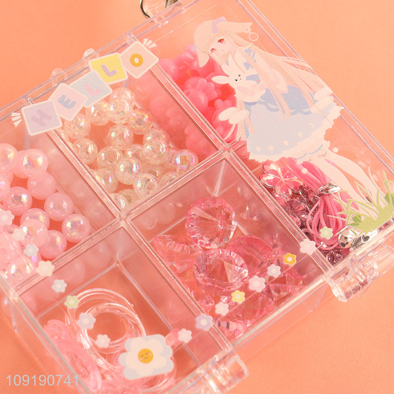 New Arriavl Kids Girls DIY Jewelry Making Kit With Loose Beads