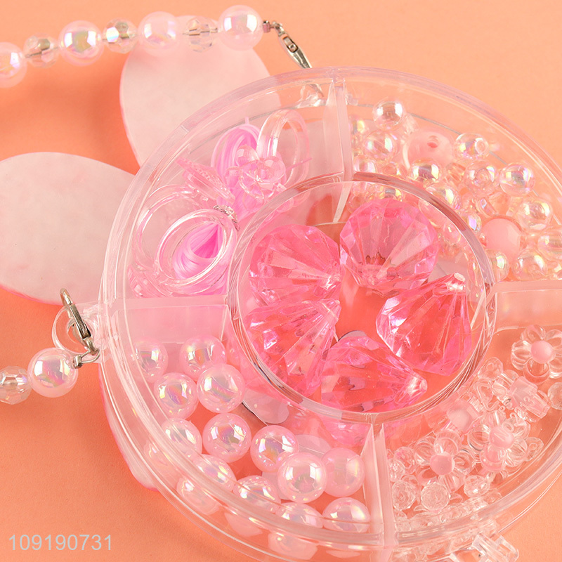 Hot Selling Girls Handbag Loose Beads Jewelry Bracelet Making Kit