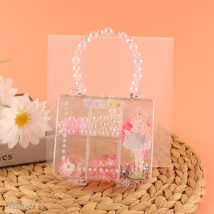 New Arriavl Kids Girls DIY Jewelry Making Kit With Loose Beads