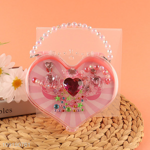 Good Quality Girls Handbag Fashion Jewelry Gem Rhinestone Set for Kids