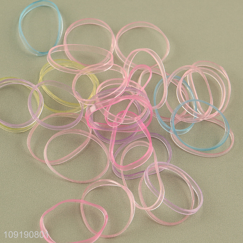 Hot Selling Candy Color Hair Ties Elastic Hair Bands for Kids