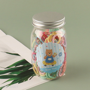 Hot Selling Baby Hair Ties Candy Color Elastic Hair Ties for Kids