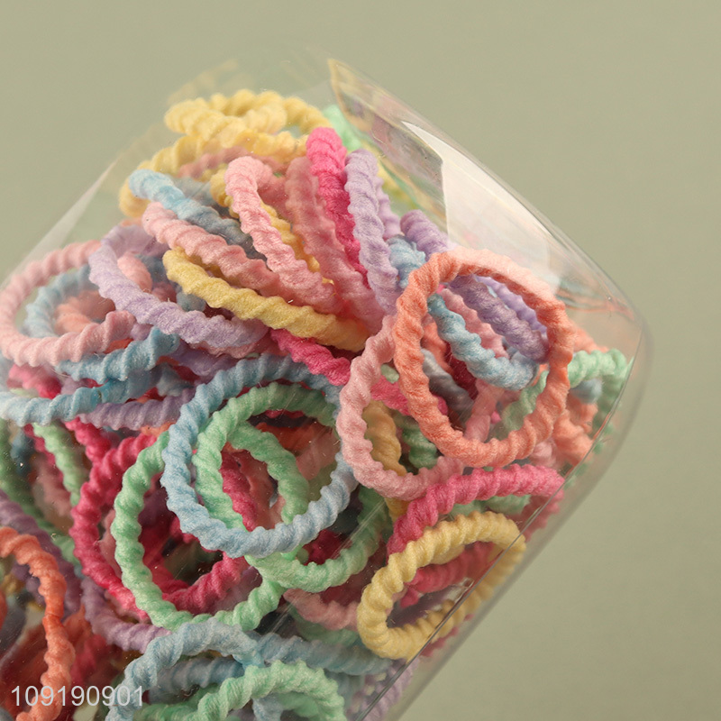 Hot Selling Baby Hair Ties Candy Color Elastic Hair Ties for Kids