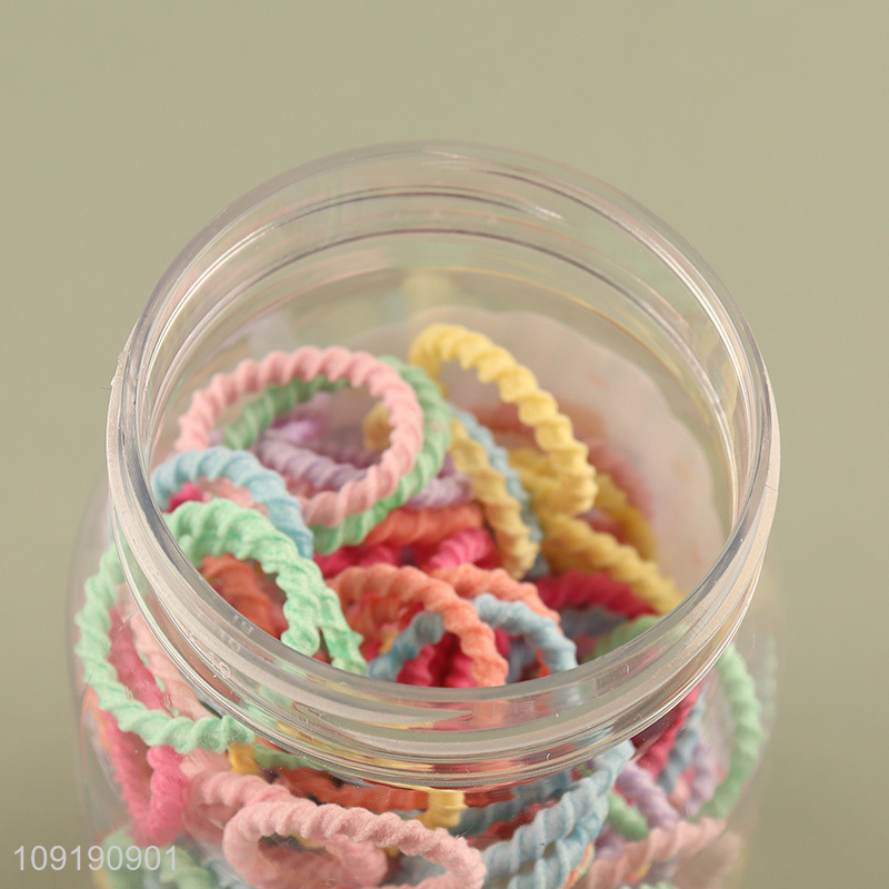 Hot Selling Baby Hair Ties Candy Color Elastic Hair Ties for Kids
