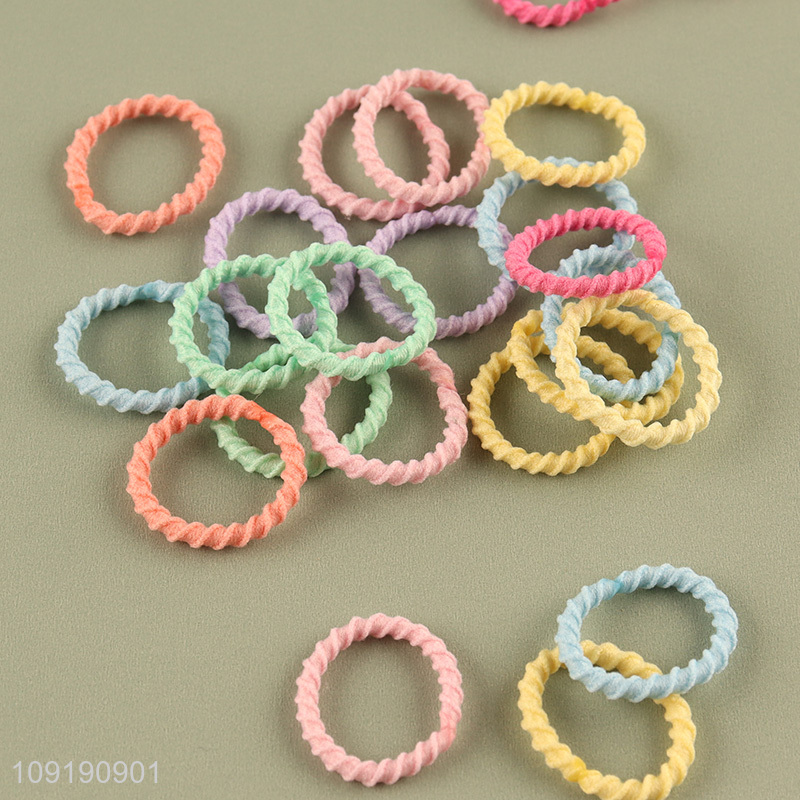Hot Selling Baby Hair Ties Candy Color Elastic Hair Ties for Kids
