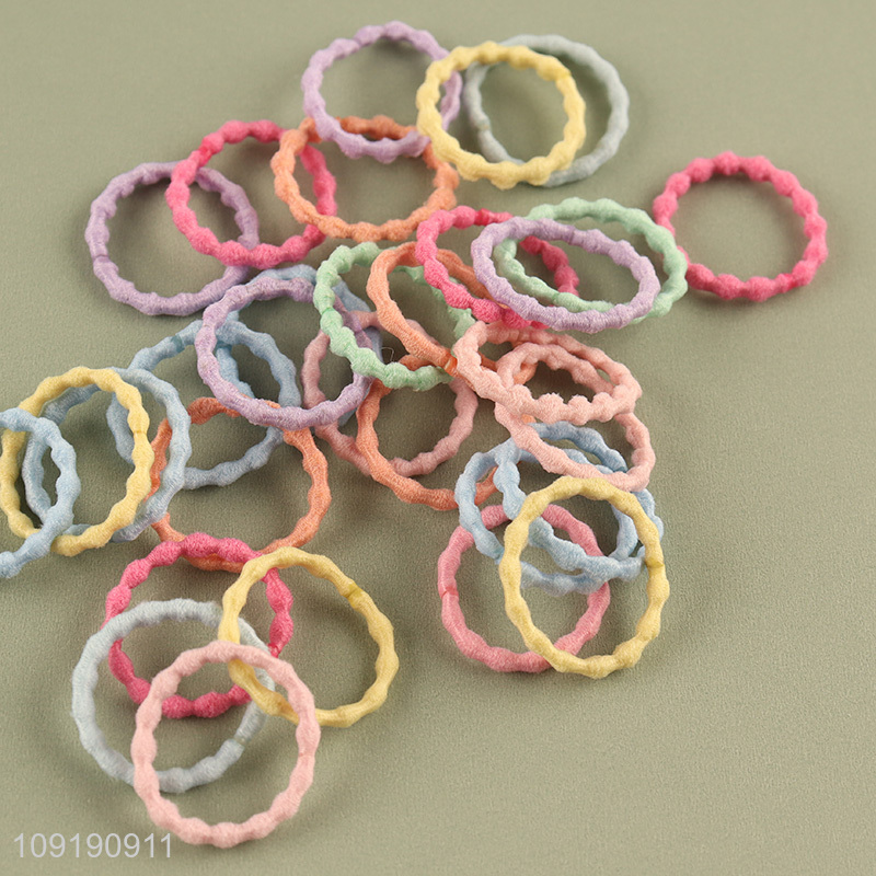 High Quality Colorful Soft Elastic Hair Ties for Baby Toddlers