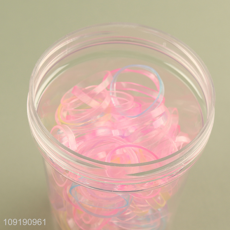 New Product Candy Color Hair Ties Elastic Hair Bands for Kids