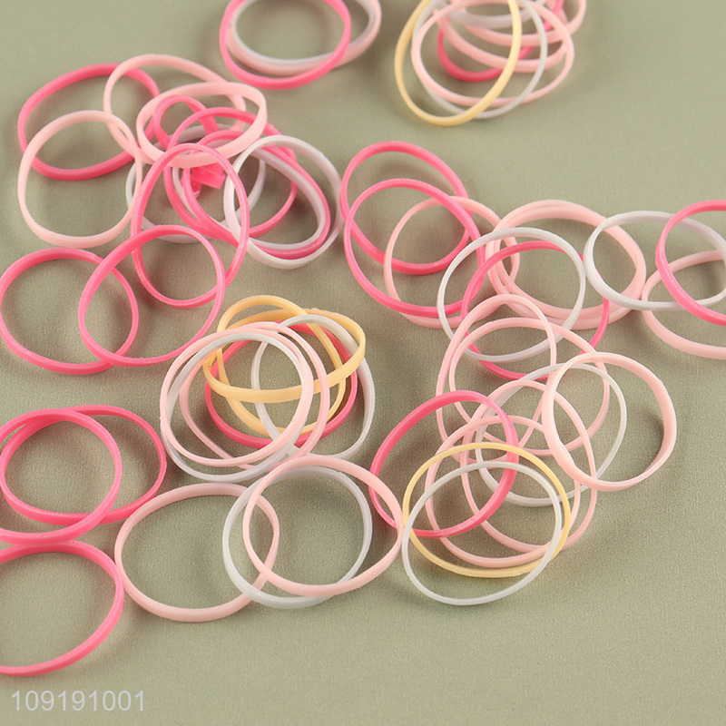 Factory Supply Colorful Elastic Hair Ties for Baby Toddler Kids