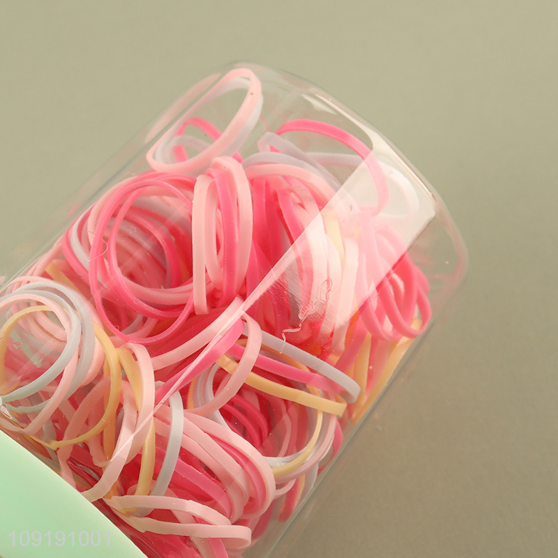 Factory Supply Colorful Elastic Hair Ties for Baby Toddler Kids