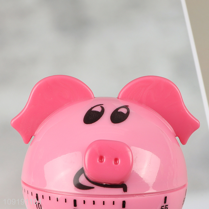 Good selling pig shape plastic kitchen timer countdown mechanical timer