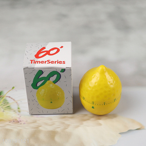 Factory supply lemon shape kitchen timer countdown mechanical timer for sale