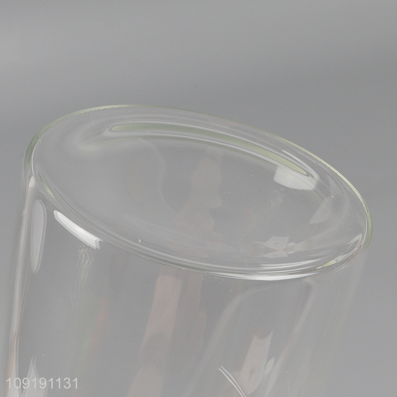 China products clear glass round sealed storage jar with lid