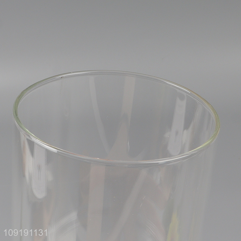 China products clear glass round sealed storage jar with lid