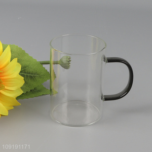 New arrival unbreakable glass water cup drinking cup with handle