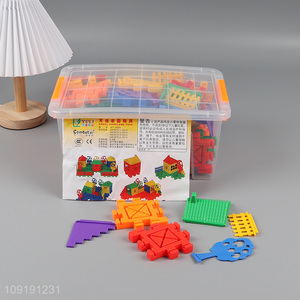 Popular products plastic diy building block toys children educational toys