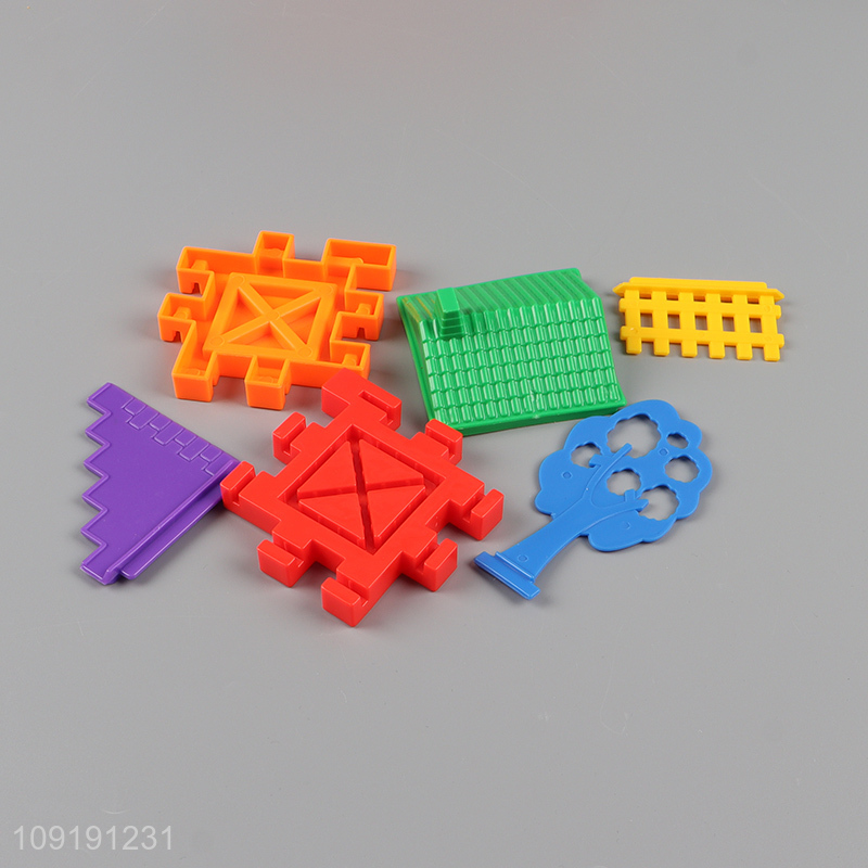 Popular products plastic diy building block toys children educational toys
