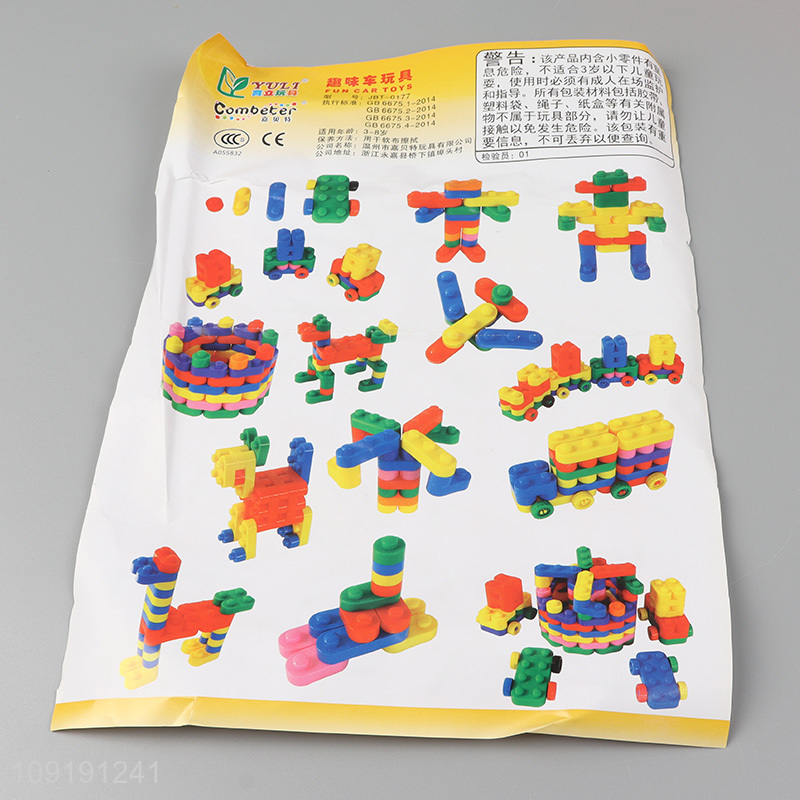 New arrival children plastic building block toys diy toys for sale