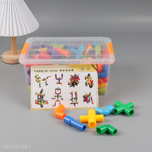 New product children diy plastic building block toys set