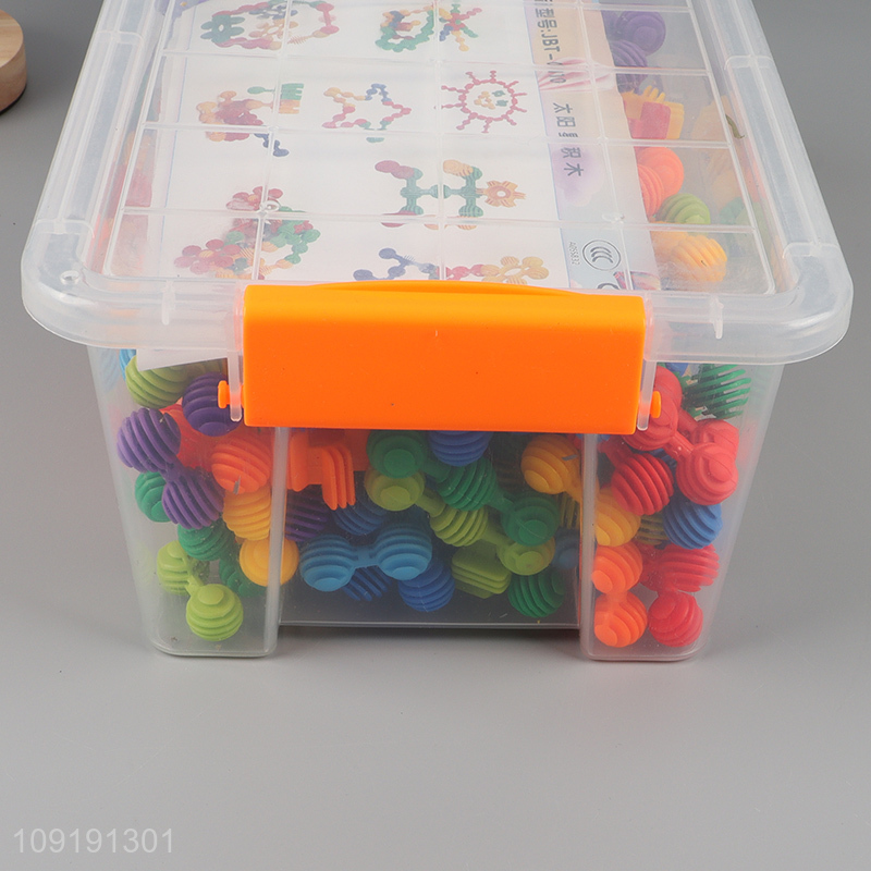 Factory supply colorful plastic building block toys diy educational toys