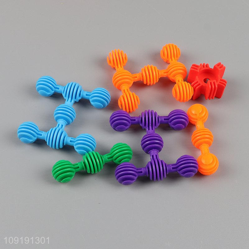 Factory supply colorful plastic building block toys diy educational toys